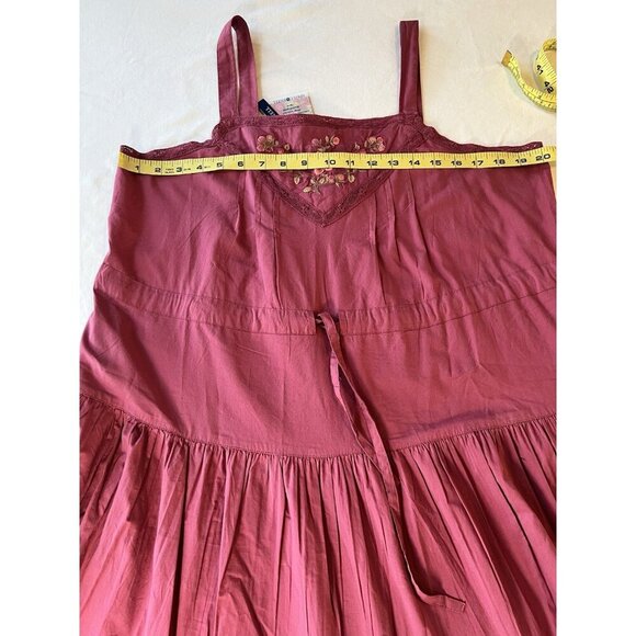 NWT April Cornell Sundress SZ LG Pink Floral Tiered Beach Cruise Event - Picture 6 of 10